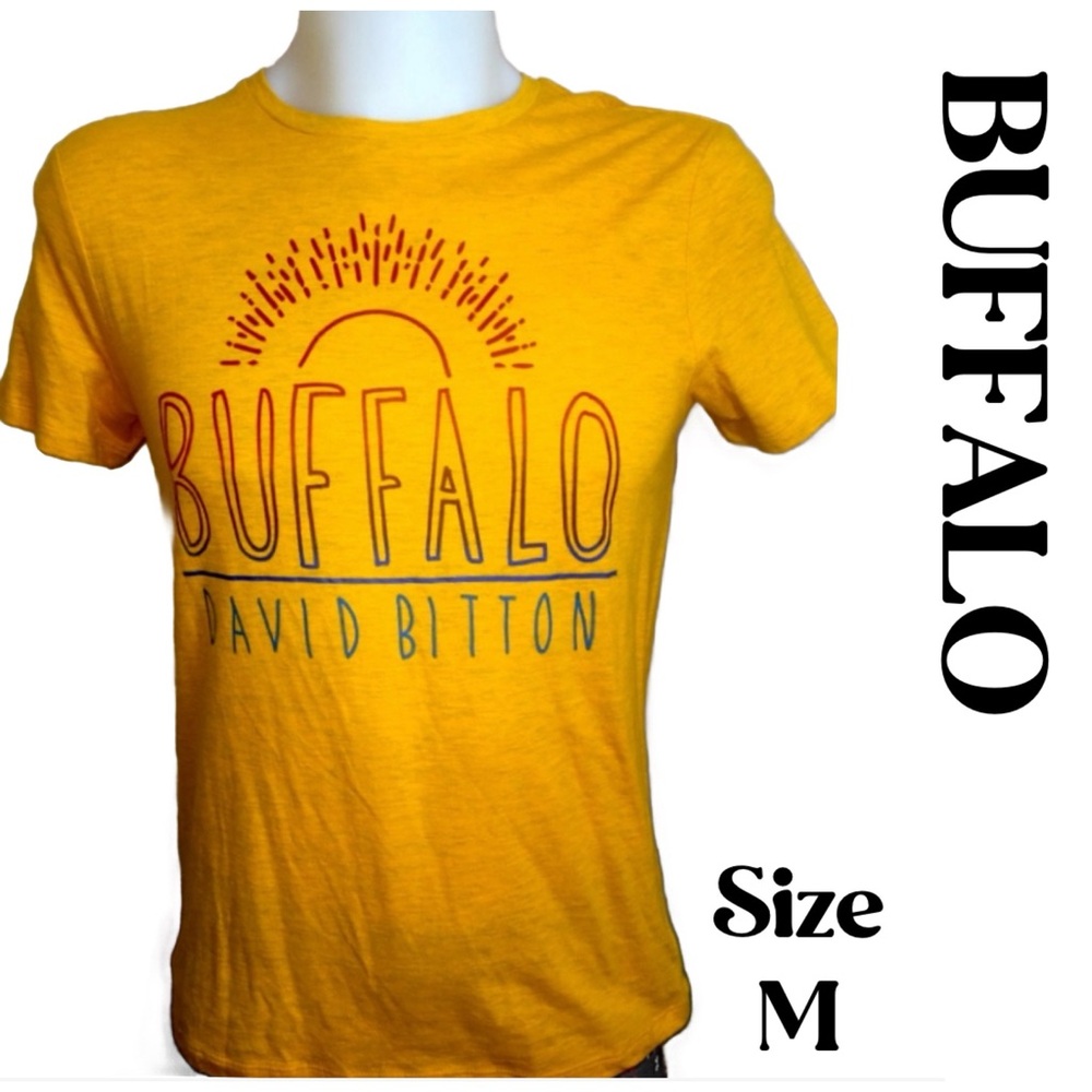 NWT BUFFALO DAVID BITTON MENS T-SHIRT YELL…